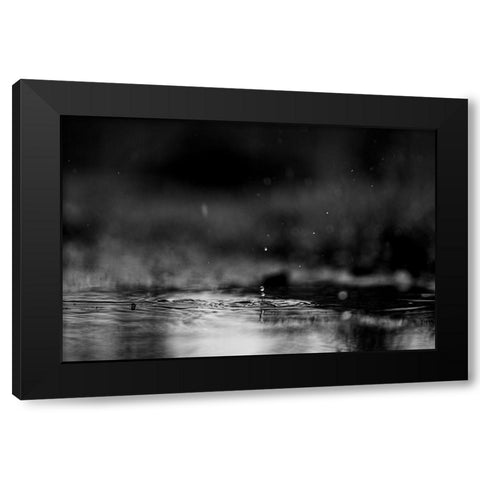 The Drop alternate Black Modern Wood Framed Art Print by Malone, Will