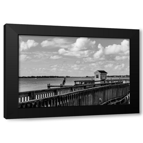 The Hurricane Black Modern Wood Framed Art Print by Malone, Will