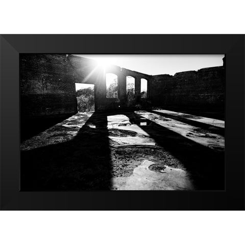 The Mill Black Modern Wood Framed Art Print by Malone, Will