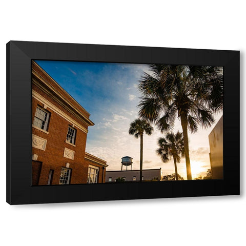 Thomasville Sunset Black Modern Wood Framed Art Print with Double Matting by Malone, Will