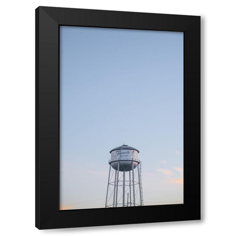 Watertower 7 Black Modern Wood Framed Art Print by Malone, Will
