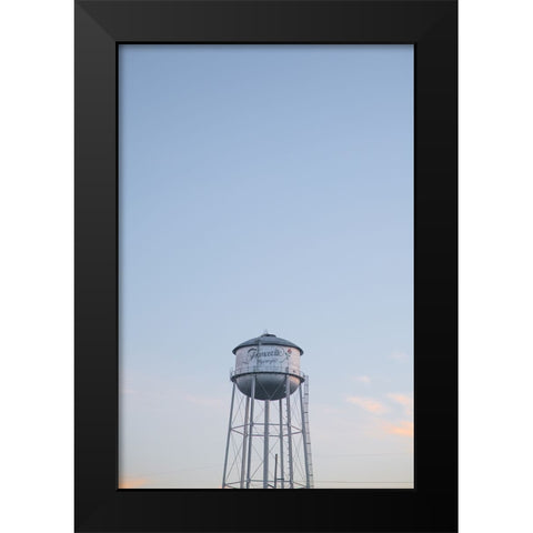 Watertower 7 Black Modern Wood Framed Art Print by Malone, Will