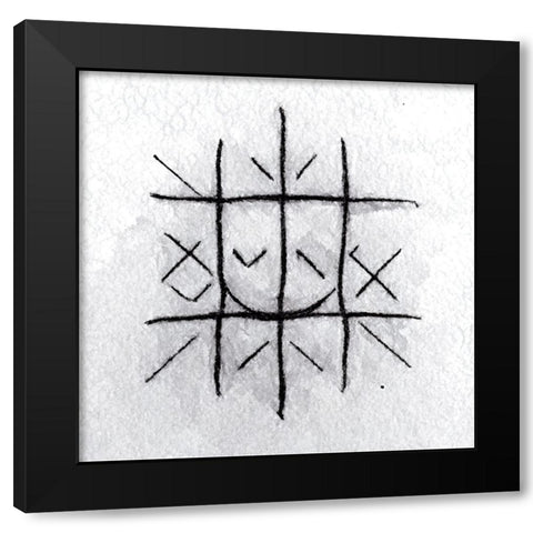 A Game 3 Black Modern Wood Framed Art Print with Double Matting by Screendoor