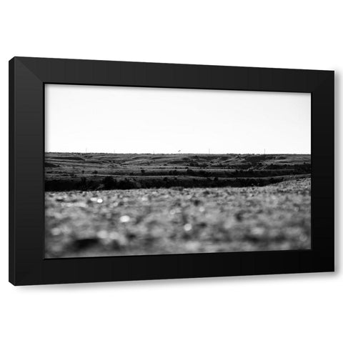Amarillo Hills Black Modern Wood Framed Art Print with Double Matting by Malone, Will