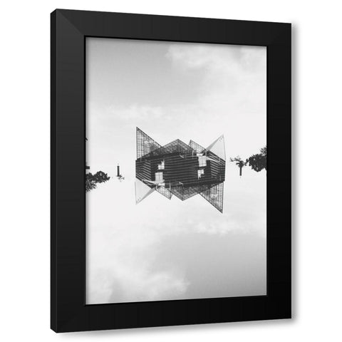 Chattanooga II Black Modern Wood Framed Art Print with Double Matting by Malone, Will