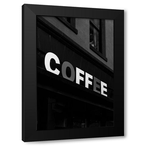 Coffee 2 Black Modern Wood Framed Art Print by Malone, Will