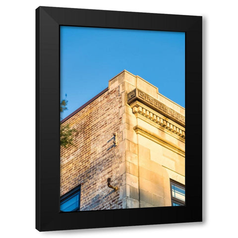 Corner 10 Black Modern Wood Framed Art Print with Double Matting by Malone, Will