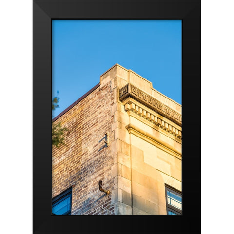 Corner 10 Black Modern Wood Framed Art Print by Malone, Will