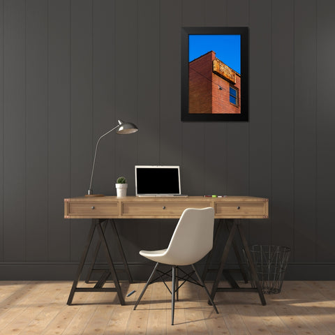 Corner 2 Black Modern Wood Framed Art Print by Malone, Will