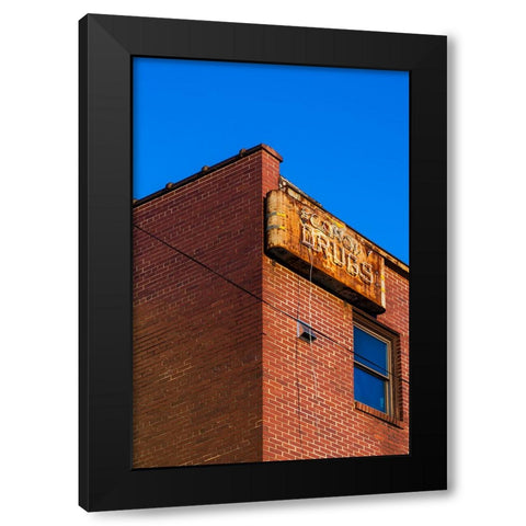 Corner 2 Black Modern Wood Framed Art Print with Double Matting by Malone, Will