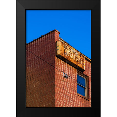Corner 2 Black Modern Wood Framed Art Print by Malone, Will