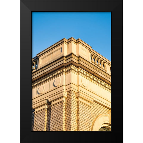 Corner 9 Black Modern Wood Framed Art Print by Malone, Will