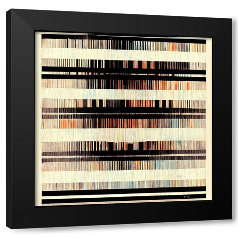 Dancing Filmstrip 1 Black Modern Wood Framed Art Print by Screendoor