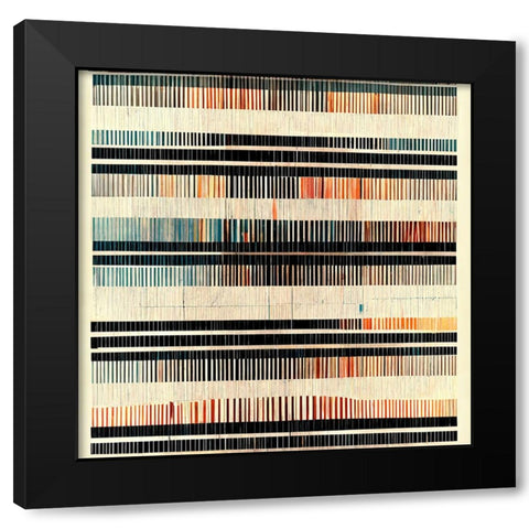 Dancing Filmstrip 5 Black Modern Wood Framed Art Print by Screendoor