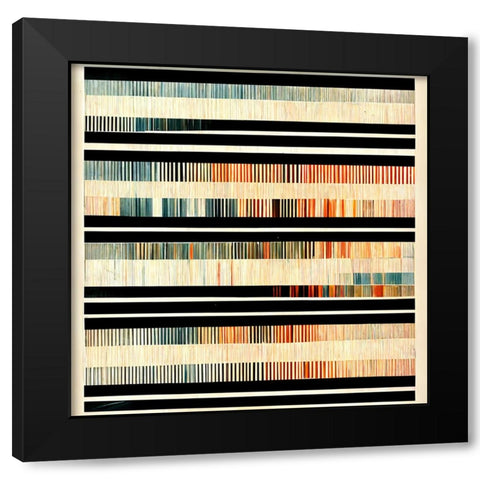Dancing Filmstrip 8 Black Modern Wood Framed Art Print by Screendoor