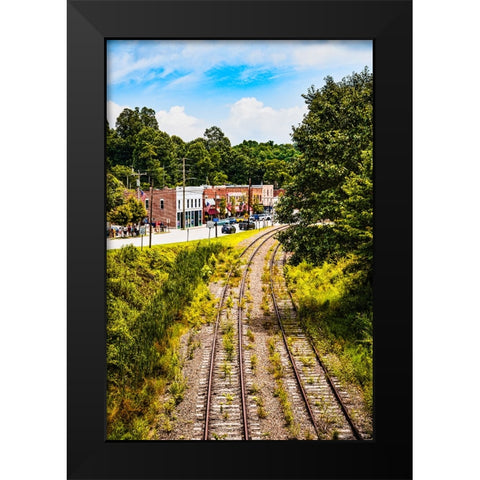 Downtown Saluda Vertical Black Modern Wood Framed Art Print by Malone, Will