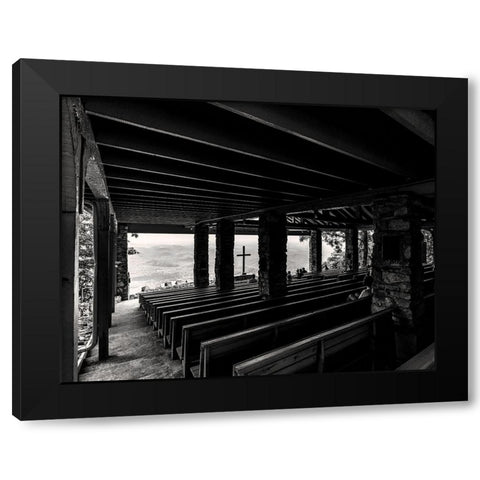 Eyes to the Hills Black Modern Wood Framed Art Print with Double Matting by Malone, Will