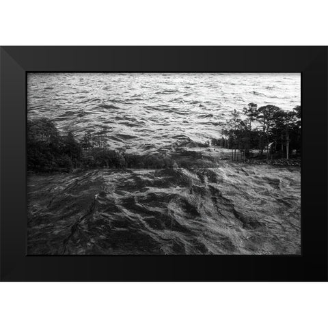 Lake Hartwell I Black Modern Wood Framed Art Print by Malone, Will