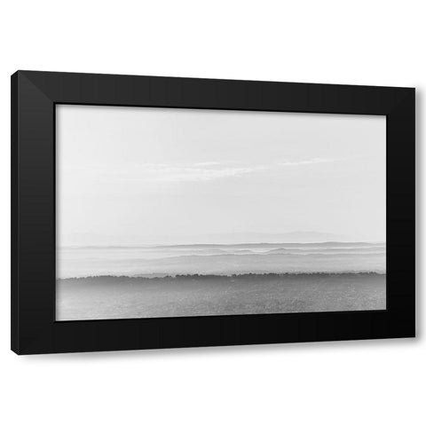 Morning Layers Black Modern Wood Framed Art Print by Malone, Will
