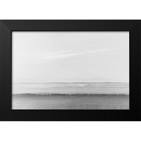 Morning Layers Black Modern Wood Framed Art Print by Malone, Will