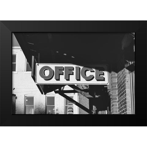 Office Black Modern Wood Framed Art Print by Malone, Will