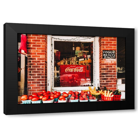 Saluda Market Black Modern Wood Framed Art Print with Double Matting by Malone, Will