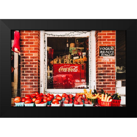 Saluda Market Black Modern Wood Framed Art Print by Malone, Will