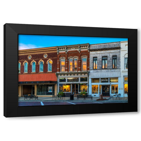 Sunrise on Broad Street 3 Black Modern Wood Framed Art Print by Malone, Will