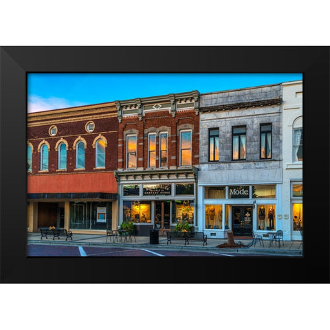 Sunrise on Broad Street 3 Black Modern Wood Framed Art Print by Malone, Will
