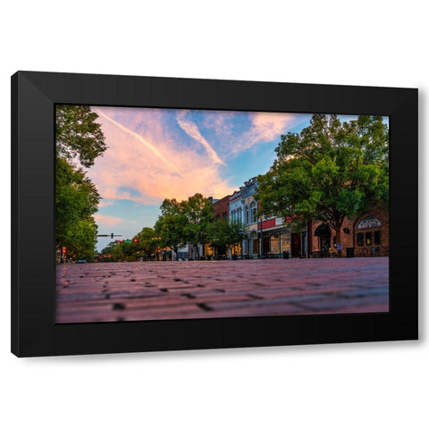 Sunrise on Broad Street Black Modern Wood Framed Art Print by Malone, Will