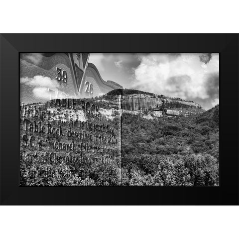 Table Rock II Black Modern Wood Framed Art Print by Malone, Will