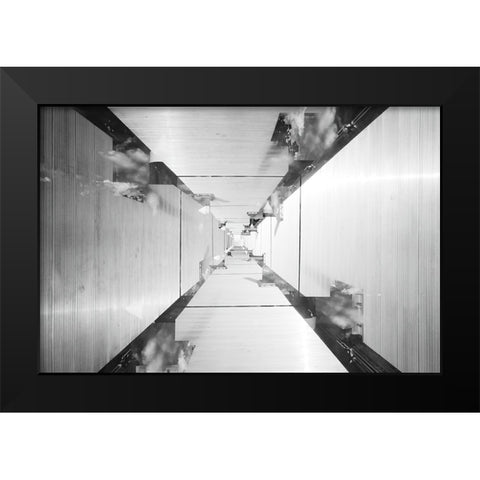 The Gateway Black Modern Wood Framed Art Print by Malone, Will