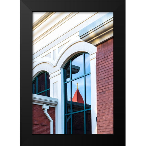 Window 1 Black Modern Wood Framed Art Print by Malone, Will