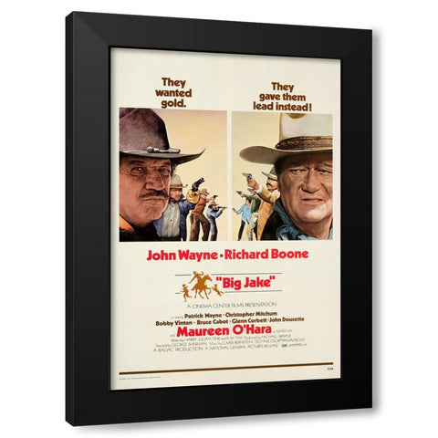 Big Jake 2 Black Modern Wood Framed Art Print by Screendoor