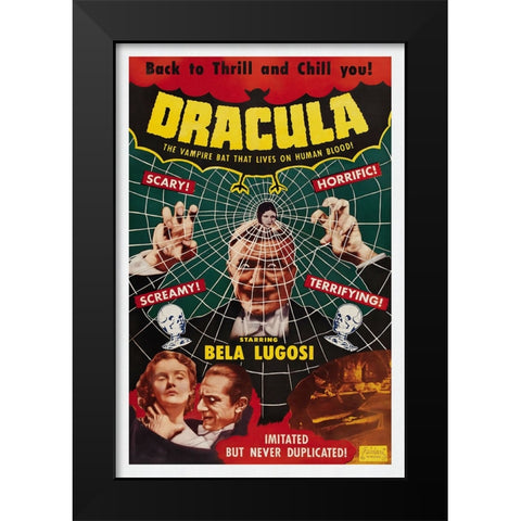 Dracula 2 Black Modern Wood Framed Art Print by Screendoor