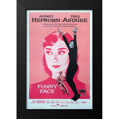 Funny Face Black Modern Wood Framed Art Print by Screendoor