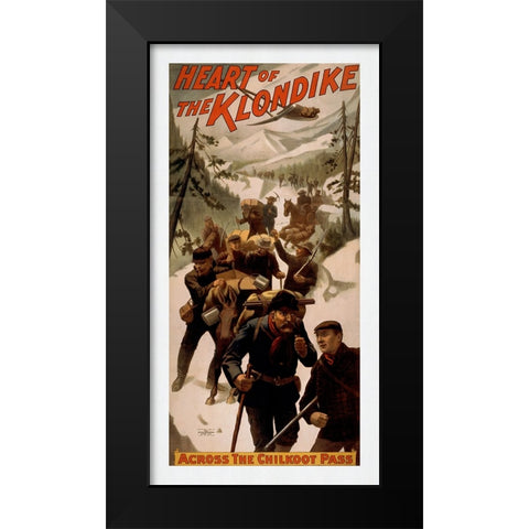 Heart of the Klondike Black Modern Wood Framed Art Print by Screendoor