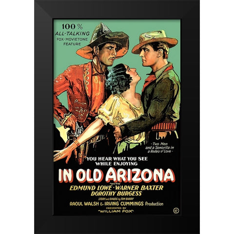 In Old Arizona Black Modern Wood Framed Art Print by Screendoor