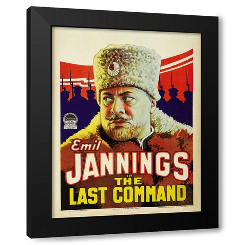 The Last Command Black Modern Wood Framed Art Print by Screendoor