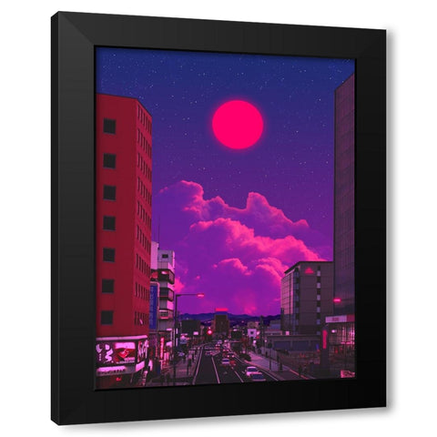 Magical Nights 2 Black Modern Wood Framed Art Print with Double Matting by Orozco, Danner