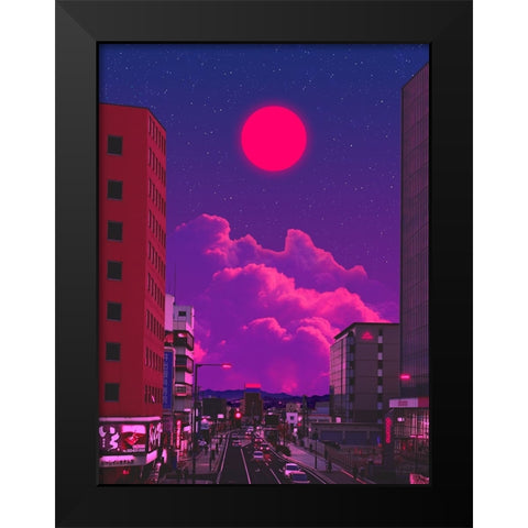 Magical Nights 2 Black Modern Wood Framed Art Print by Orozco, Danner