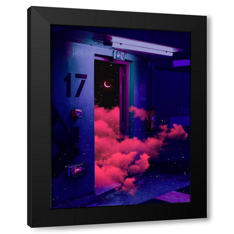 The Exit Black Modern Wood Framed Art Print by Orozco, Danner