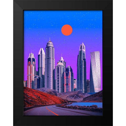 Nocturnal Paradise 2 Black Modern Wood Framed Art Print by Orozco, Danner