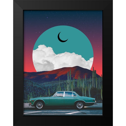 Jaguar Black Modern Wood Framed Art Print by Orozco, Danner