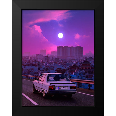 Going Back to the Past 2 Black Modern Wood Framed Art Print by Orozco, Danner