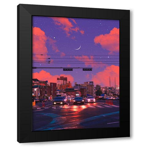 Place of Dreams 4 Black Modern Wood Framed Art Print with Double Matting by Orozco, Danner