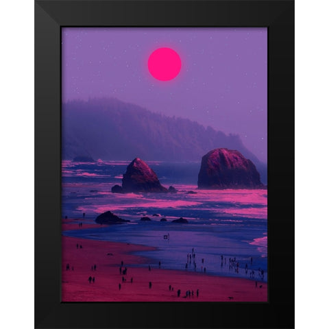 Sundown 2 Black Modern Wood Framed Art Print by Orozco, Danner