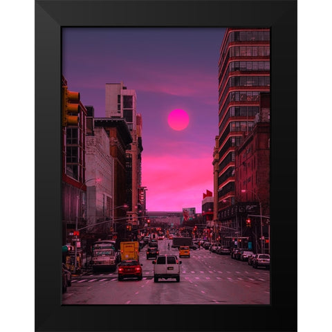Sundown 4 Black Modern Wood Framed Art Print by Orozco, Danner
