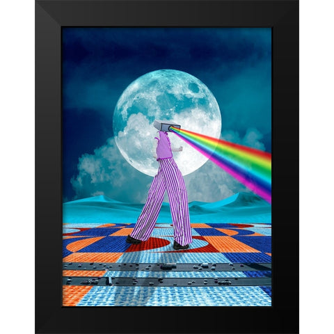 Surreal Navigator Black Modern Wood Framed Art Print by Orozco, Danner