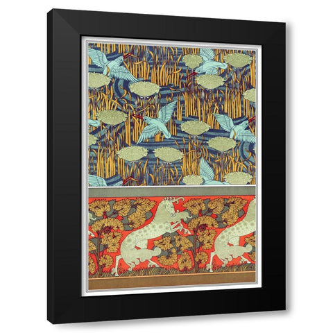 Decoration And Ornament - I Black Modern Wood Framed Art Print by CAG